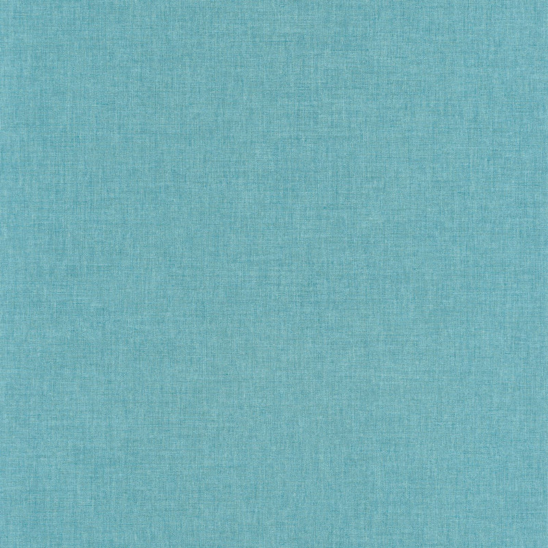 68526571 Bleu turquoise Uni Linen Edition Wallpaper By Caselio