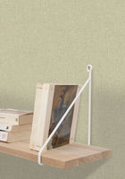 68527000 Linen Uni Vert Clair Wallpaper by Caselio