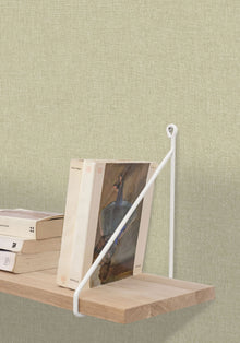 68527000 Linen Uni Vert Clair Wallpaper by Caselio