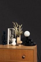 68529999 Linen Uni Noir Wallpaper by Caselio