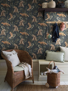 6920 Wild Forest Blue and Multi Wallpaper by Boråstapeter