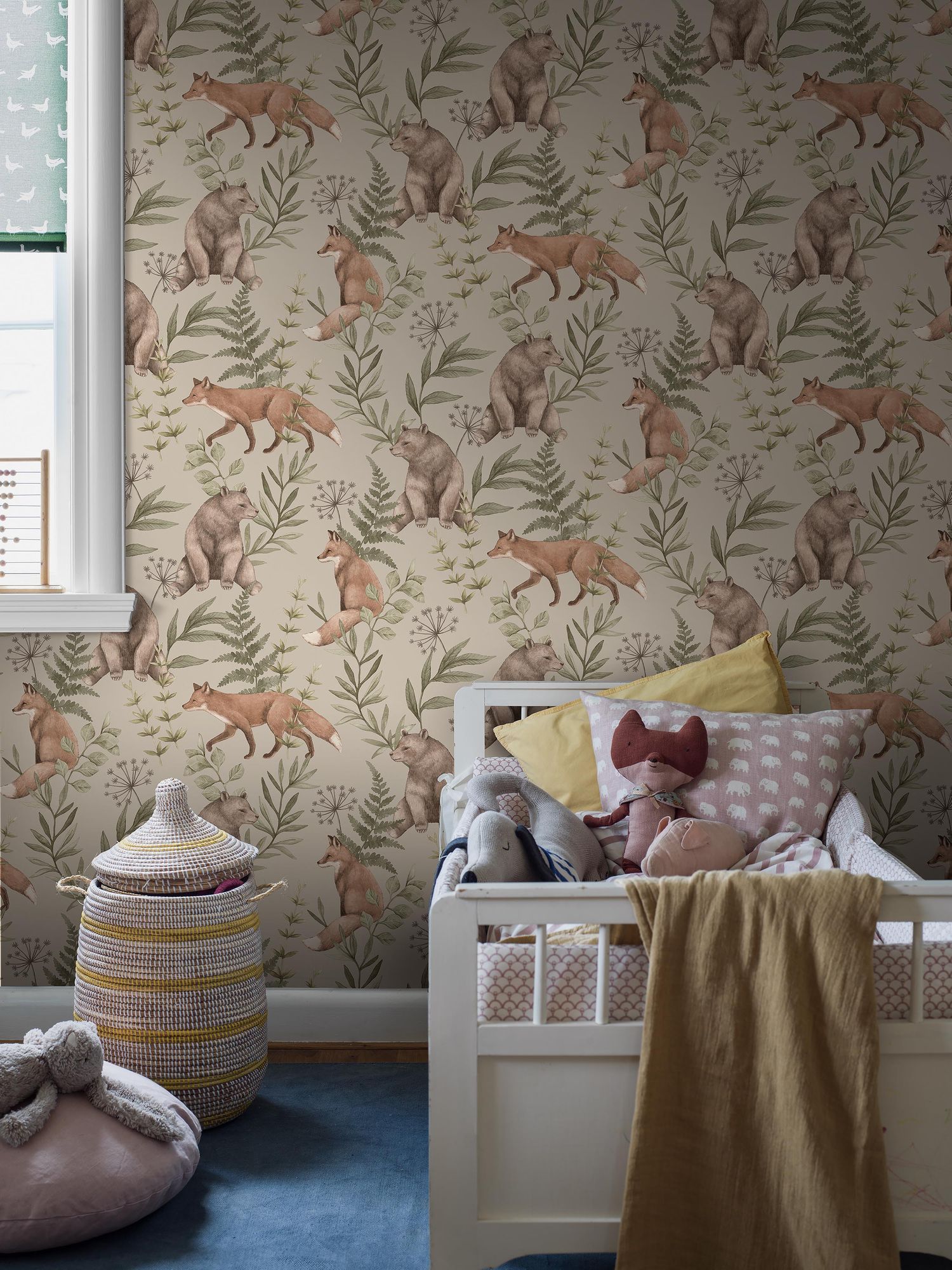 6921 Wild Forest Beige and Multi Wallpaper by Boråstapeter