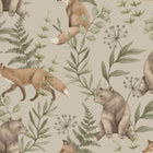 6921 Wild Forest Beige and Multi Wallpaper by Boråstapeter