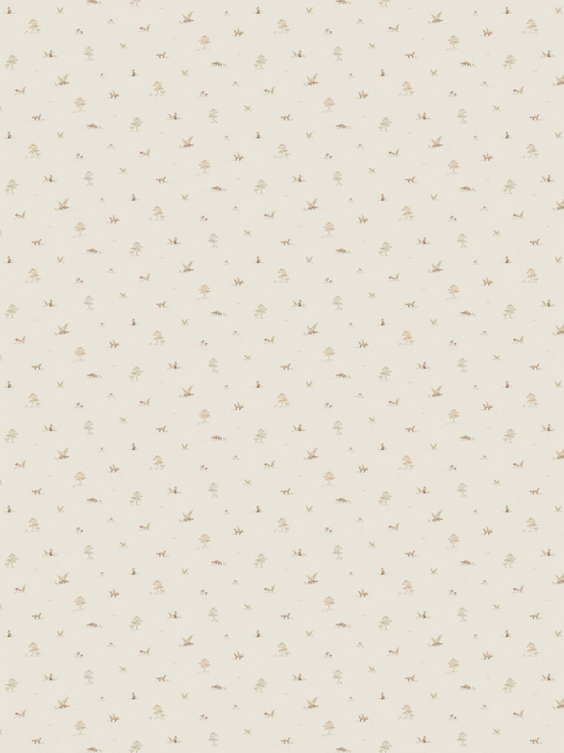 6923 Little Fox Beige and Multi Wallpaper by Boråstapeter