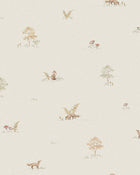6923 Little Fox Beige and Multi Wallpaper by Boråstapeter