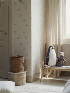 6923 Little Fox Beige and Multi Wallpaper by Boråstapeter