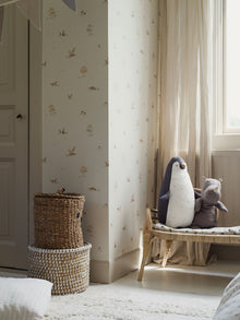 6923 Little Fox Beige and Multi Wallpaper by Boråstapeter