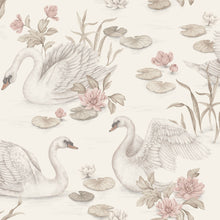 6924 Lily Swan Multi and White Wallpaper by Boråstapeter