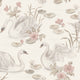 Lily Swan Multi and White Newbie Wallpaper Wallpaper by Boråstapeter