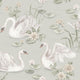 Lily Swan Green and Multi Newbie Wallpaper Wallpaper by Boråstapeter