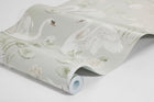 6925 Lily Swan Green and Multi Wallpaper by Boråstapeter