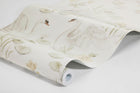 6926 Lily Swan White and Multi Wallpaper by Boråstapeter
