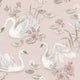 Lily Swan Pink and Multi Newbie Wallpaper Wallpaper by Boråstapeter