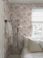 6927 Lily Swan Pink and Multi Wallpaper by Boråstapeter