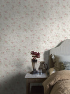 6928 Rose Garden White and Multi Wallpaper by Boråstapeter