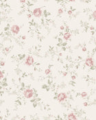 6928 Rose Garden White and Multi Wallpaper by Boråstapeter
