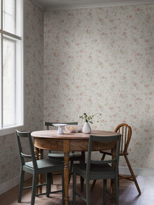 6928 Rose Garden White and Multi Wallpaper by Boråstapeter