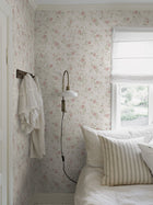 6928 Rose Garden White and Multi Wallpaper by Boråstapeter
