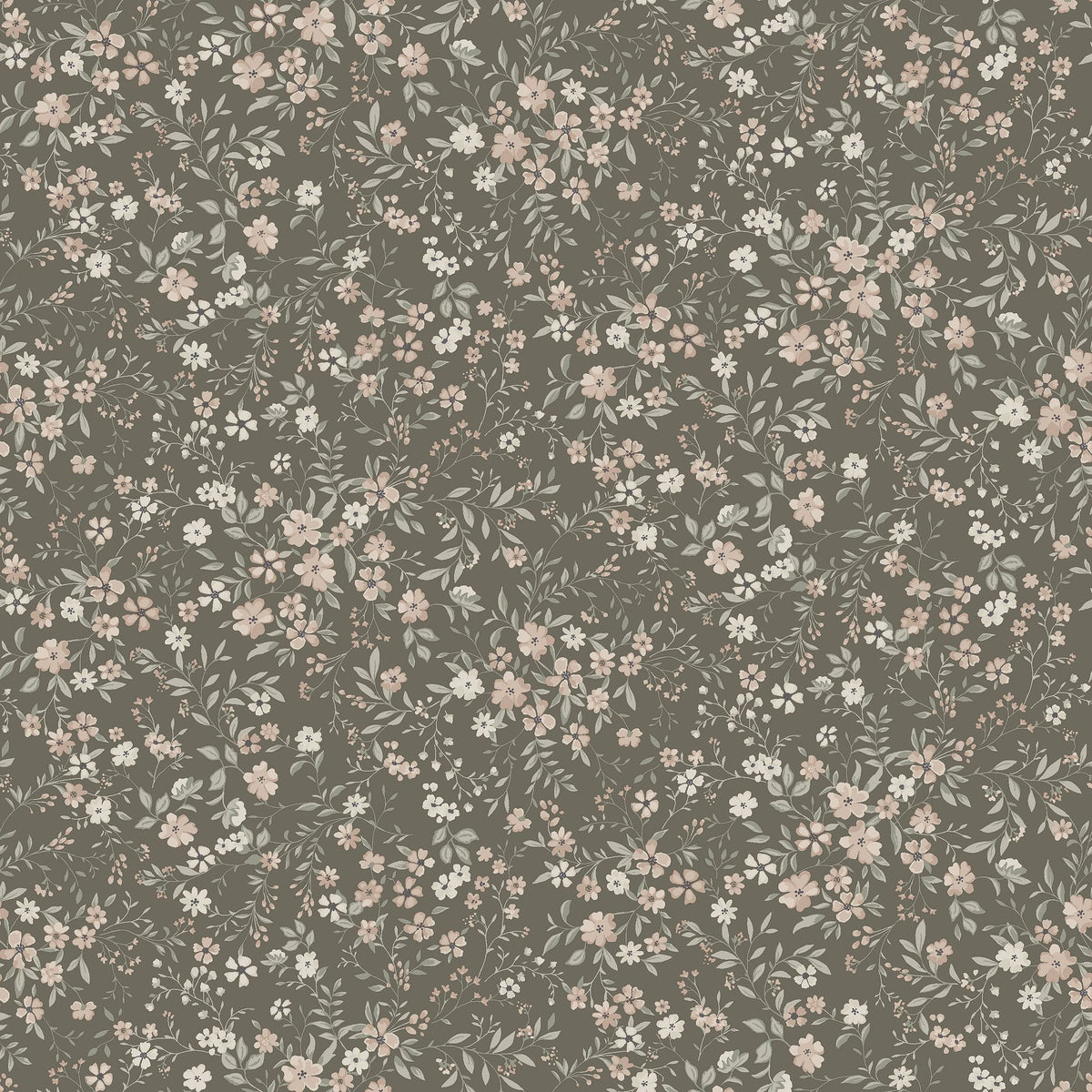 Florence Brown and Multi Newbie Wallpaper Wallpaper by Boråstapeter