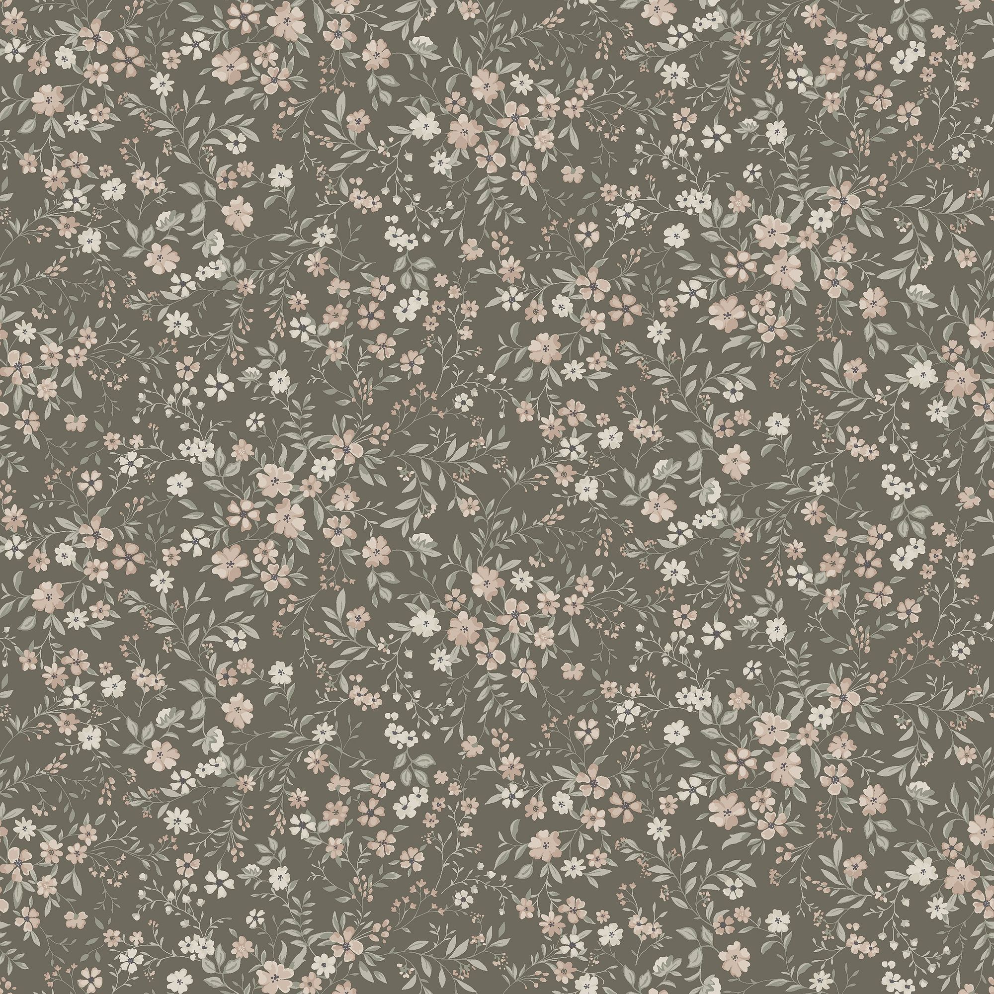 6930 Florence Brown and Multi Wallpaper by Boråstapeter