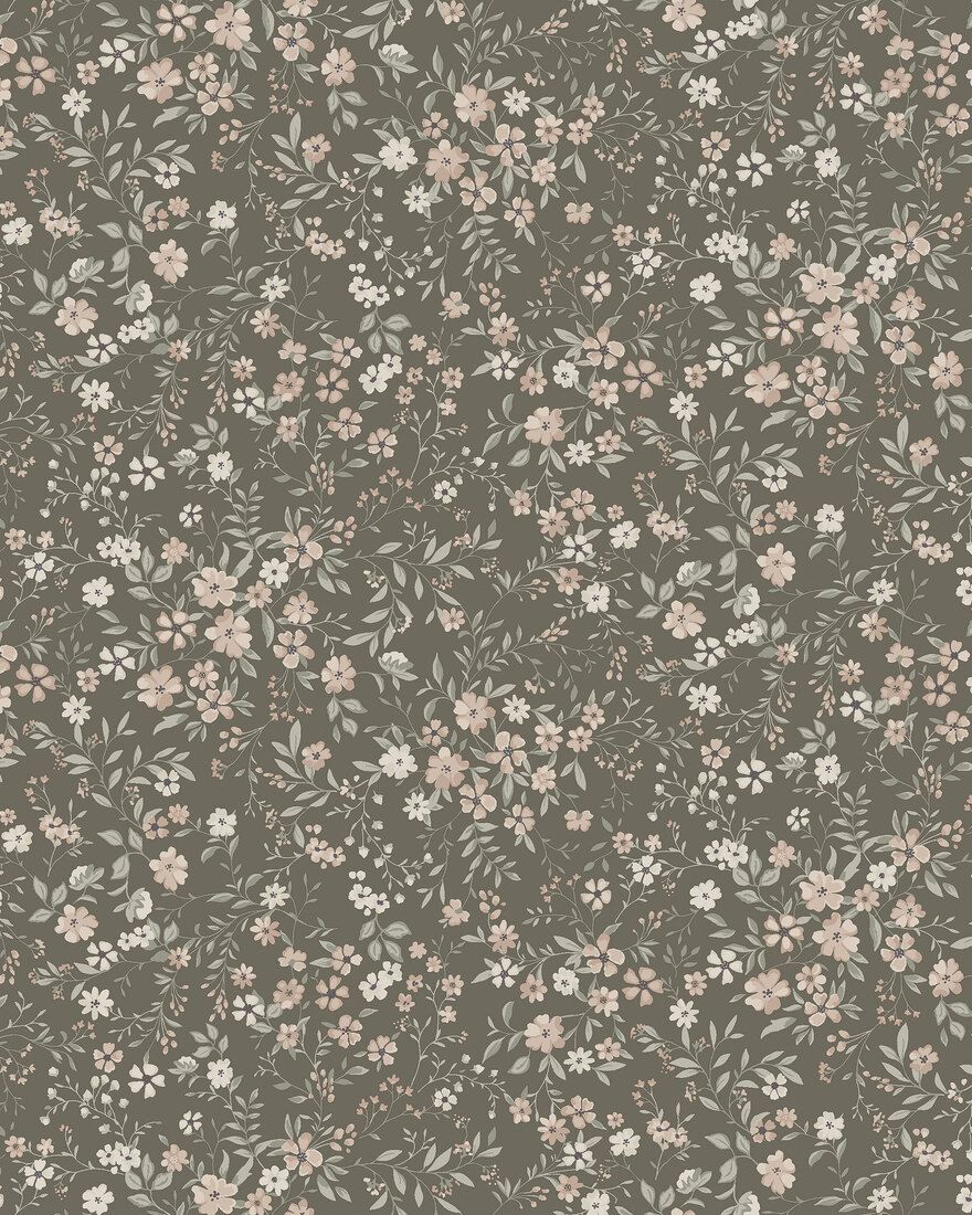 6930 Florence Brown and Multi Wallpaper by Boråstapeter