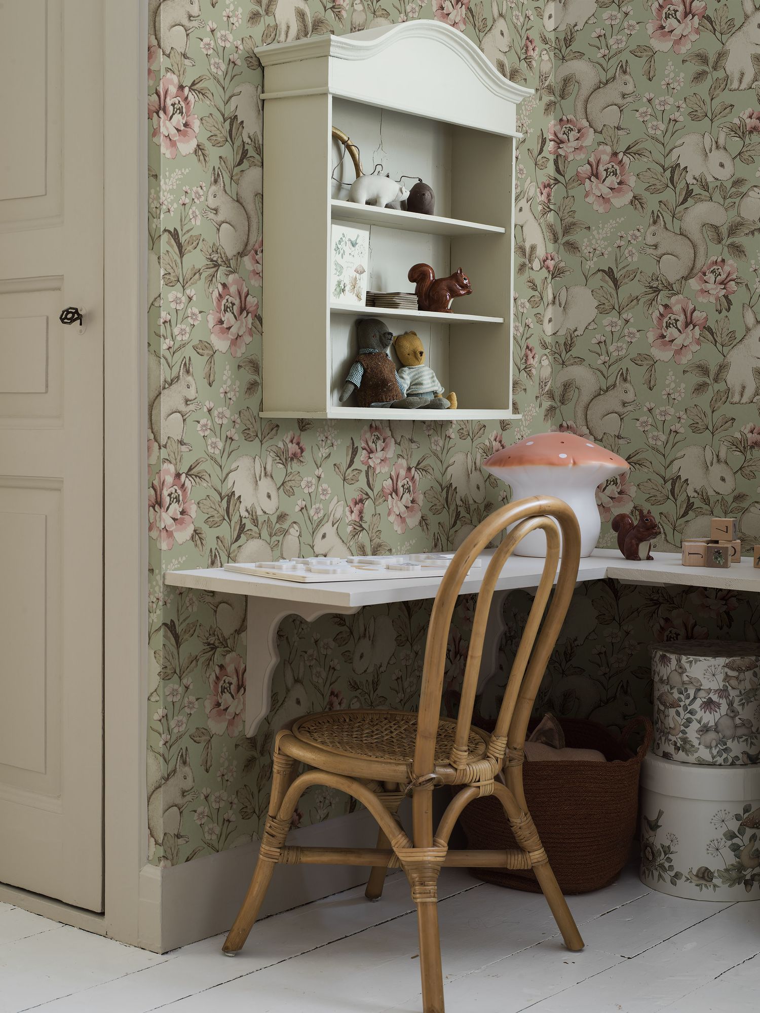 6931 Magic Forest Green and Multi Wallpaper by Boråstapeter
