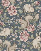 6932 Magic Forest Blue and Multi Wallpaper by Boråstapeter