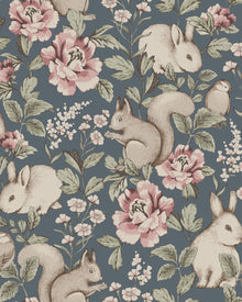 6932 Magic Forest Blue and Multi Wallpaper by Boråstapeter