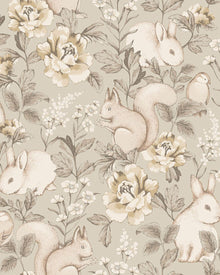 6933 Magic Forest Beige Wallpaper by Boråstapeter