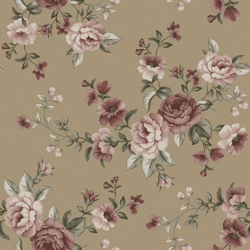 6934 Nomi Brown and Multi Wallpaper by Boråstapeter