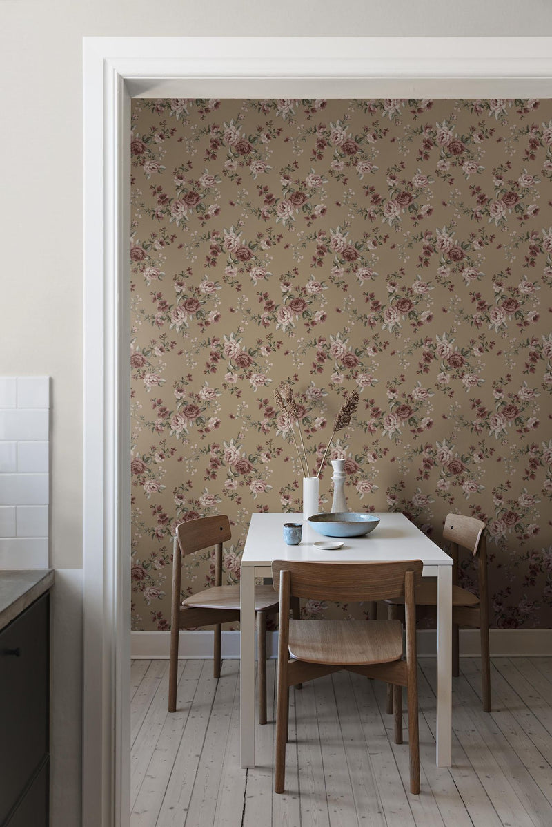 6934 Nomi Brown and Multi Wallpaper by Boråstapeter