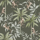 Jungle Friends Green and Multi Newbie Wallpaper Wallpaper by Boråstapeter