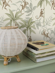 6936 Jungle Friends White and Multi Wallpaper by Boråstapeter