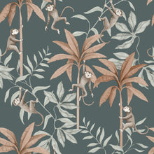 6937 Jungle Friends Blue and Multi Wallpaper by Boråstapeter