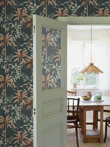 6937 Jungle Friends Blue and Multi Wallpaper by Boråstapeter
