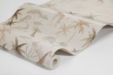 6938 Savannah Beige and Grey Wallpaper by Boråstapeter