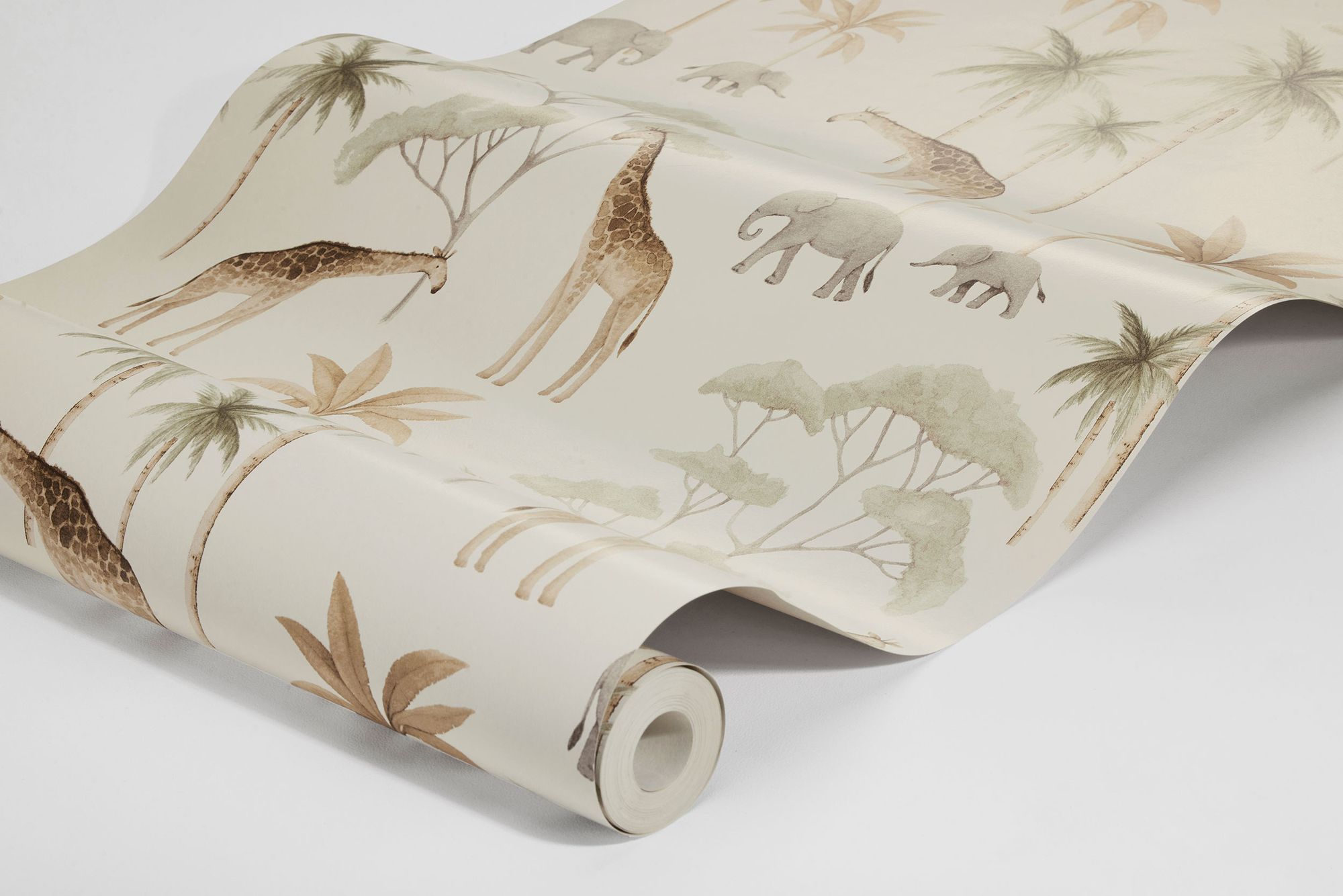 6939 Savannah White and Multi Wallpaper by Boråstapeter