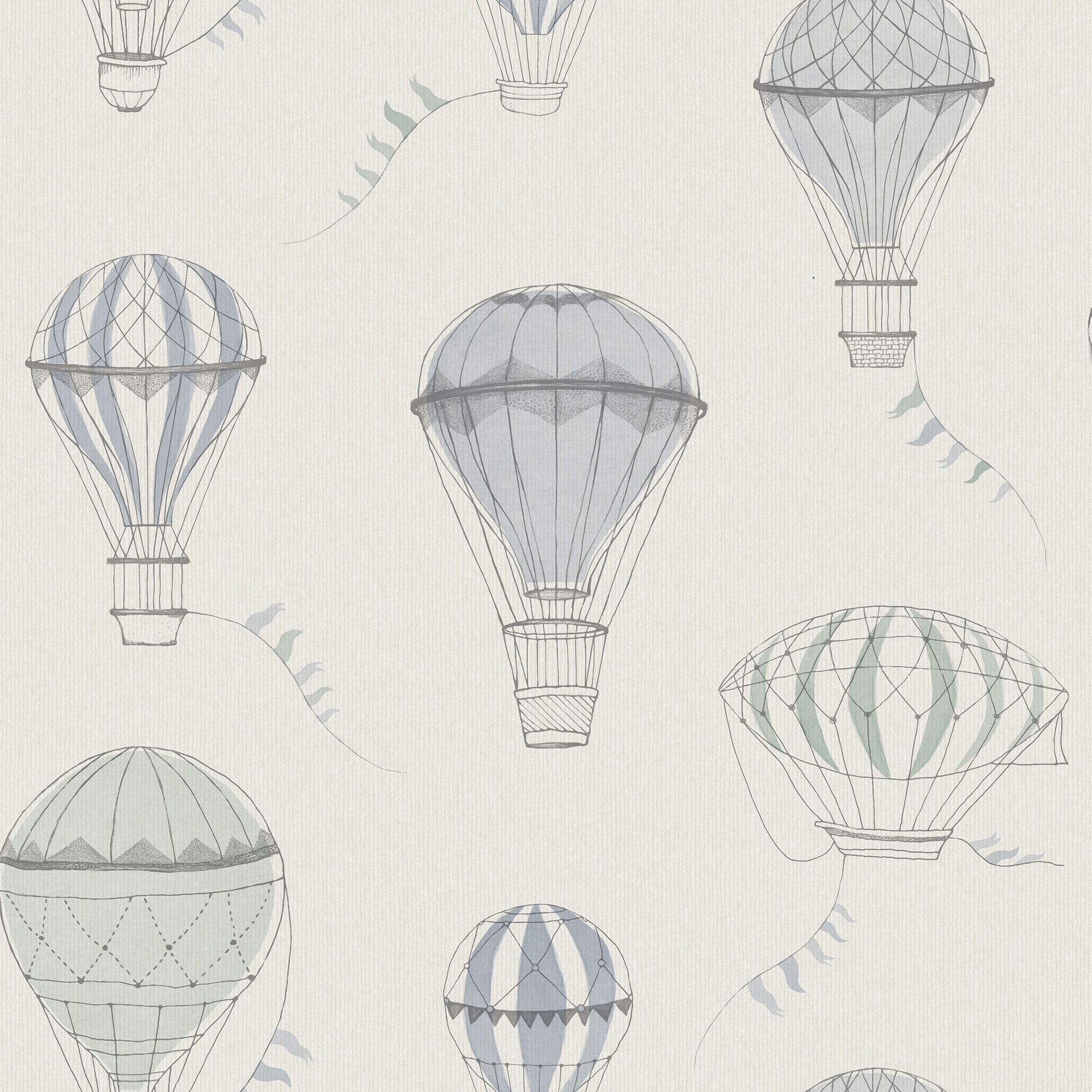 6940 Up In The Sky Multi and Grey Wallpaper by Boråstapeter