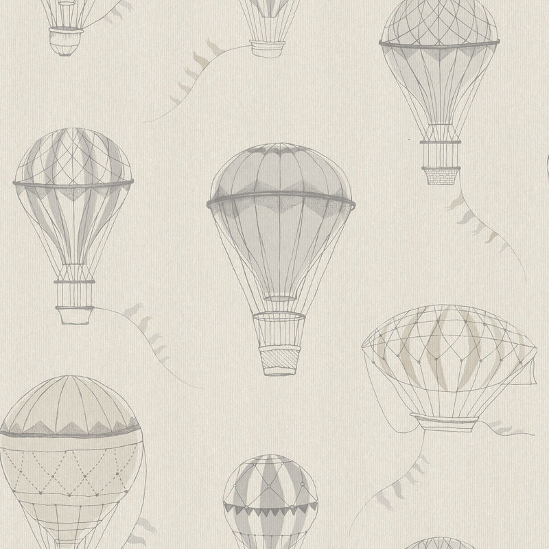 6941 Up In The Sky Beige and Grey Wallpaper by Boråstapeter