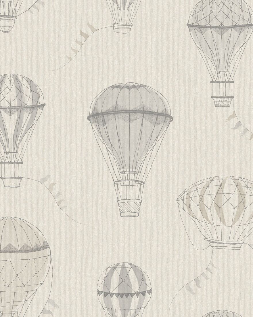 6941 Up In The Sky Beige and Grey Wallpaper by Boråstapeter