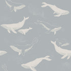 6942 Whales Blue and Grey Wallpaper by Boråstapeter