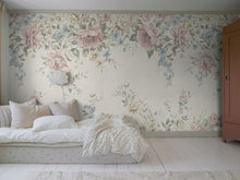 6944 Flower Garden Mural Multi and Beige Wallpaper by Boråstapeter