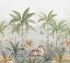 6945 Wild Jungle Mural Green and Multi Wallpaper by Boråstapeter