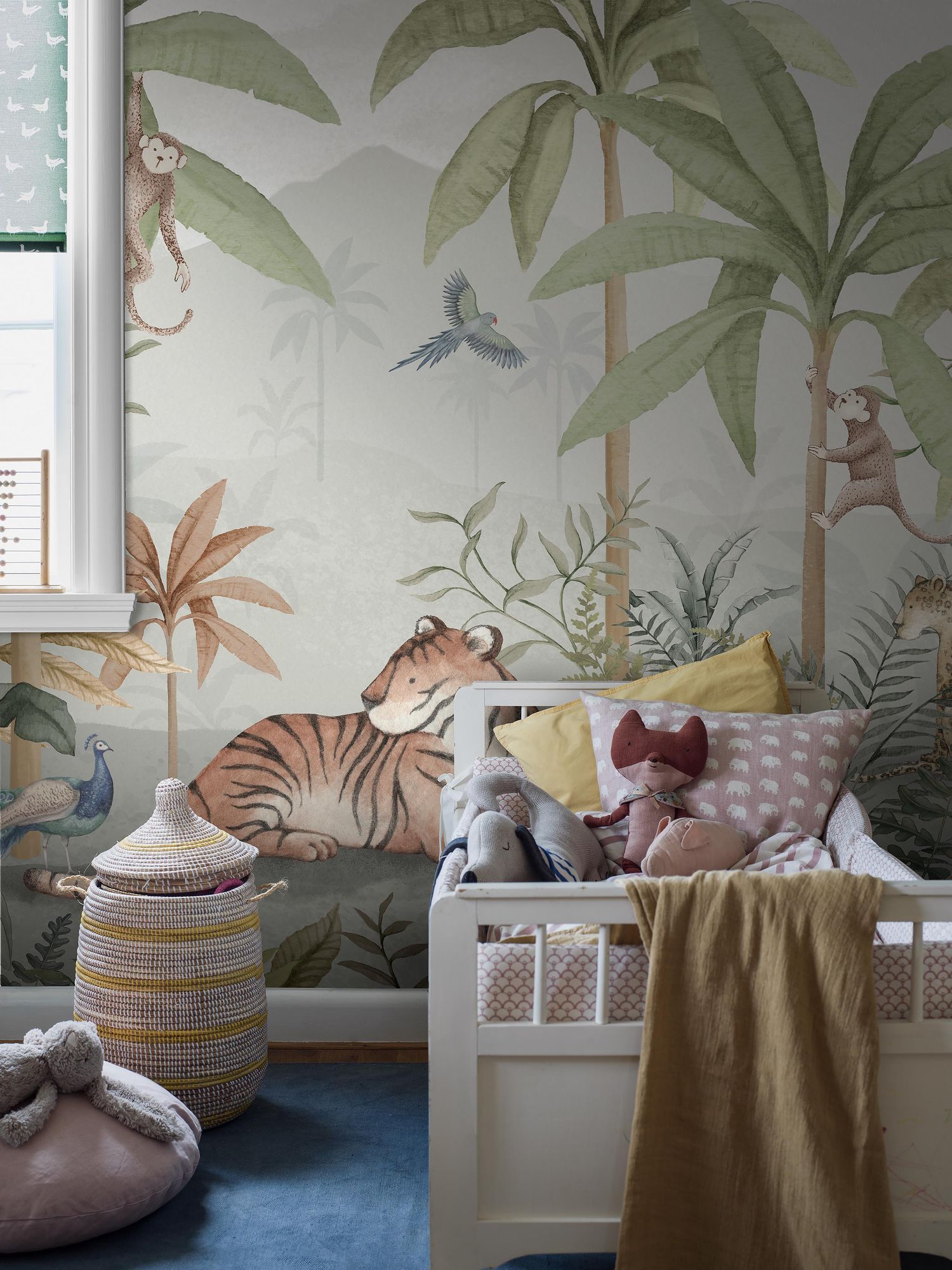 6945 Wild Jungle Mural Green and Multi Wallpaper by Boråstapeter