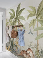 6945 Wild Jungle Mural Green and Multi Wallpaper by Boråstapeter
