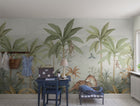 6945 Wild Jungle Mural Green and Multi Wallpaper by Boråstapeter