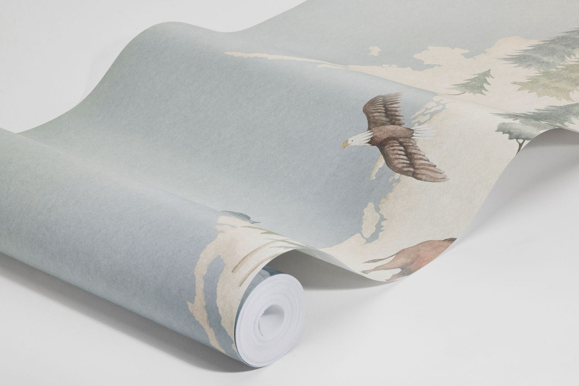 6946 Little Explorer Mural Blue and Multi Wallpaper by Boråstapeter