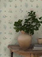 6950 Ängsflora Green and Multi Wallpaper by Boråstapeter