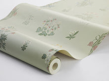 6950 Ängsflora Green and Multi Wallpaper by Boråstapeter