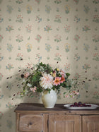 6951 Ängsflora Beige and Multi Wallpaper by Boråstapeter
